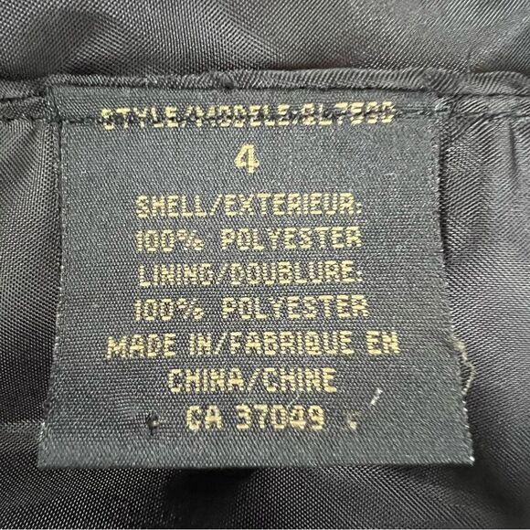 Terra Nostra Back Gold Brocade Cropped Padded Shoulder Blazer 4 - Picture 12 of 13